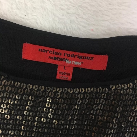 SOLD Narciso Rodriguez Sequin Top Large - Picture 5 of 8